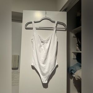 NWOT Babaton ruched front contour bodysuit